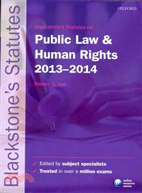 Blackstone's Statutes on Public Law and Human Rights ― 2013-2014