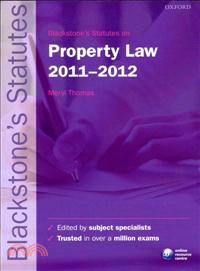 Blackstone's Statutes on Property Law 2011-2012