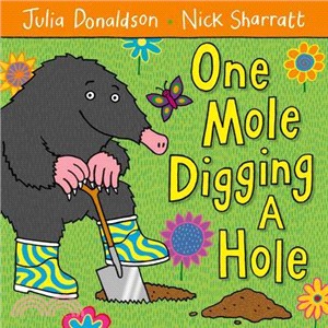One mole digging a hole