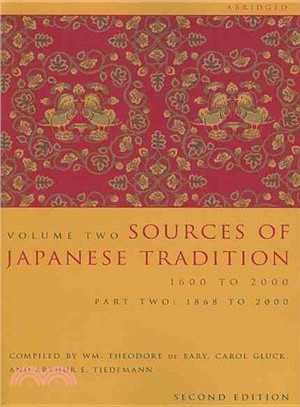 Sources of Japanese Tradition ─ 1600 to 2000