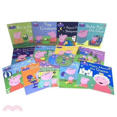 Peppa Pig: Peppa Paperback and Audio Collection (13平裝+2CD)