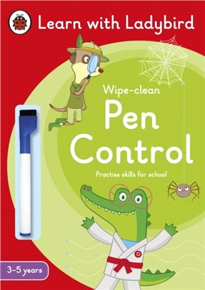 Pen Control: A Learn with Ladybird Wipe-Clean Activity Book 3-5 years：Ideal for home learning (EYFS)