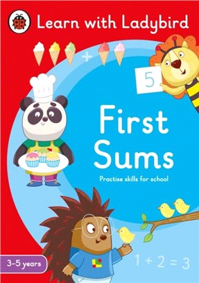 First Sums: A Learn with Ladybird Activity Book 3-5 years：Ideal for home learning (EYFS)
