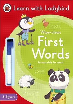 First Words: A Learn with Ladybird Wipe-Clean Activity Book 3-5 years：Ideal for home learning (EYFS)