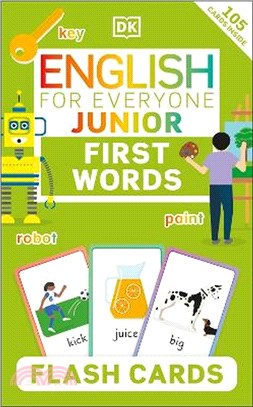 English for Everyone Junior First Words Flash Cards (105 Cards Inside)(英國版)