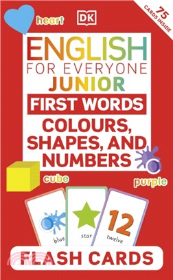 English for Everyone Junior First Words Colours, Shapes, and Numbers Flash Cards (英國版)