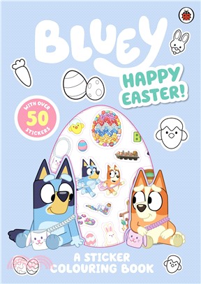 Bluey: Happy Easter!：A Sticker Colouring Book