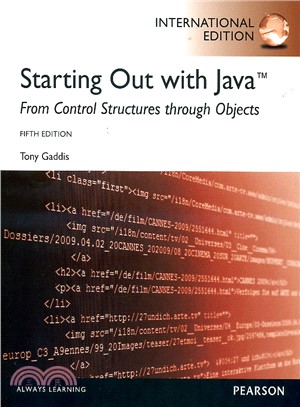 STARTING OUT WITH JAVA：FROM CONTROL STRUCTURES THROUGH OBJECTS
