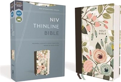 Holy Bible ― New International Version, Floral, Thinline Bible, Red Letter Edition, Comfort Print