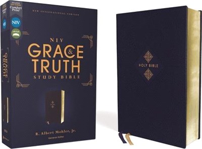 Niv, the Grace and Truth Study Bible, Leathersoft, Navy, Red Letter, Comfort Print