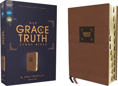 Niv, the Grace and Truth Study Bible, Leathersoft, Brown, Red Letter, Thumb Indexed, Comfort Print