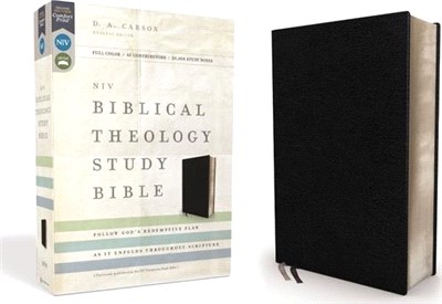 Holy Bible ― New International Version, Biblical Theology Study Bible, Black, Bonded Leather, Comfort Print; Follow God Redemptive Plan As It Unfolds Throughout