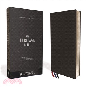 Holy Bible ― New International Version, Heritage Bible, Black, Single-column, Premium Leather, Sterling Edition, Comfort Print
