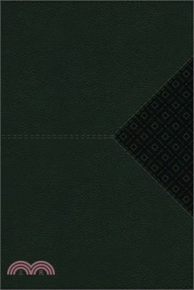 Niv, Compact Center-Column Reference Bible, Leathersoft, Green, Red Letter, Comfort Print