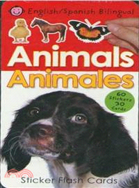 Animals/ Animales Sticker Flash Cards