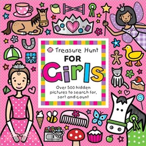 Treasure Hunt for Girls ─ Over 500 Hidden Pictures to Search For, Sort and Count