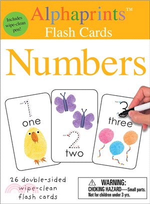 Alphaprints Wipe Clean Flash Cards Numbers