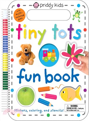 Tiny Tots Fun Book ─ Stickers, Coloring, and Stencils! With Multi-colored Pen