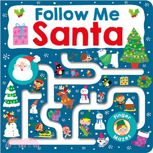 Maze Book :Follow Me Santa /