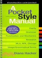 Pocket Style Manual Includes 2009 MLA & 2010 APA Updates/ Merriam Webster Dictionary