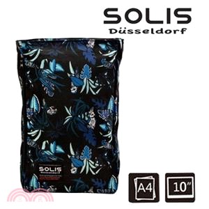 【SOLIS】熱帶天堂鳥系列 多功能方型平板電腦背包-熱帶藍