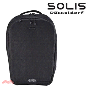 【SOLIS】德克薩斯系列 平板電腦後背包-牛仔黑