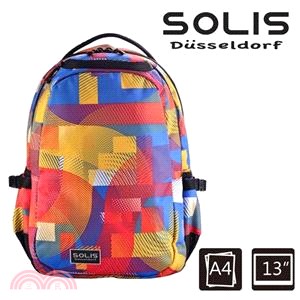 【SOLIS】馬戲團系列 Ultra+小尺寸基本款電腦後背包-活力彩