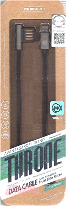 【WK】1M 王者系列 Mirco-USB 充電傳輸線（黑）