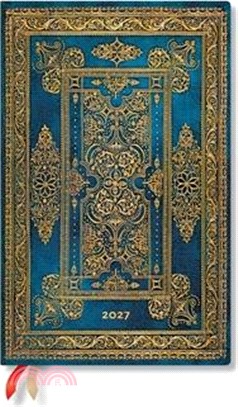 2027 Blue Luxe Maxi Vertical Hardcover 12-Month Weekly Planner, 160pg, 100gsm by Paperblanks (Luxe Design)