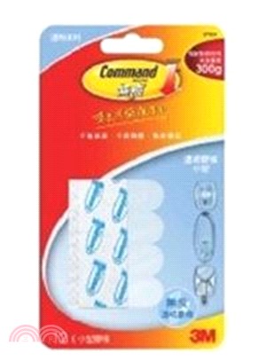 3M 無痕小型透明膠條12入