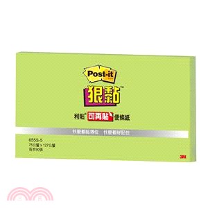 【3M】Post-it利貼 狠黏便條紙-綠色