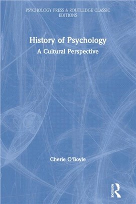 History of Psychology：A Cultural Perspective