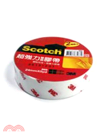 Scotch 超強力雙面棉紙膠帶24mm*5M