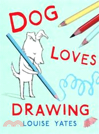 Dog loves drawing /