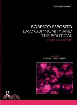 Roberto Esposito ─ Law, Community and the Political
