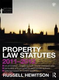 Property Law Statutes 2011-2012