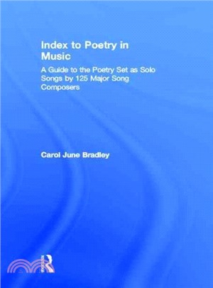 Index to Poetry in Music ― A Guide to the Poetry As Solo Songs by 125 Major Song Composers