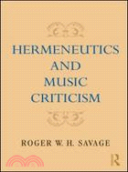 Hermeneutics and Music Criticism