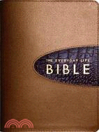 The Everyday Life Bible: Bronze With Brown Alligator Inset, Amplified Version, Fashion Edition