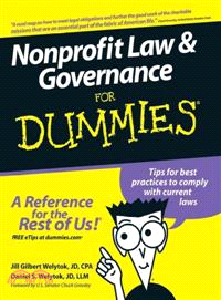 NONPROFIT LAW & GOVERNANCE FOR DUMMIES