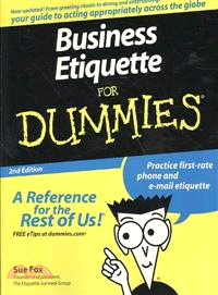 BUSINESS ETIQUETTE FOR DUMMIES, SECOND EDITION