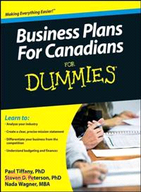 BUSINESS PLANS FOR CANADIANS FOR DUMMIES