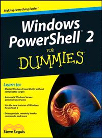 WINDOWS POWERSHELL 2 FOR DUMMIES(R)