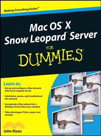 MAC OS X SNOW LEOPARD SERVER FOR DUMMIES(R)