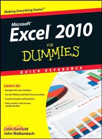 EXCEL 2010 FOR DUMMIES QUICK REFERENCE