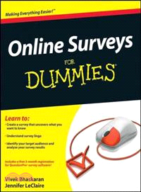 ONLINE SURVEYS FOR DUMMIES(R) | 拾書所