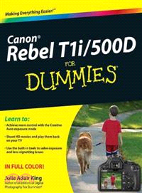 CANON EOS REBEL T1I/500D FOR DUMMIES