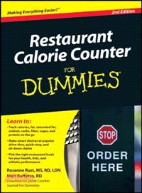 RESTAURANT CALORIE COUNTER FOR DUMMIES, 2ND EDITION