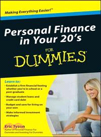 PERSONAL FINANCE IN YOUR 20S FOR DUMMIES