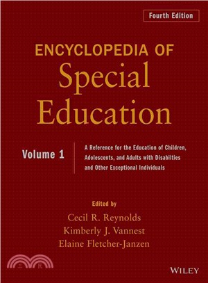 Ency. Of Special Edu: A Ref. For The Educ. Of Children, Adolescents, & Adults With Disabilties & Other Exceptional Individuals, 4Th Edition, Volume 1